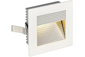 ‎SLV SLV LED Einbauleuchte Frame Curve | Wand- und Deckenleuchte zum Einbau | Eckig, Weiß, 3000K Warmweiß | Stilvolle Wandleuchte, Einbau-Strahler LED Treppen-Beleuchtung, Stufen-Licht, Treppenlicht