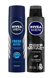 Nivea Fresh Active Deodorant (Active Deo + Deep Impact Freshness Deo)