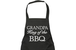 60 Second Makeover Limited Grandpa King Of The BBQ Black Apron Novelty Gift Fathers Day Birthday