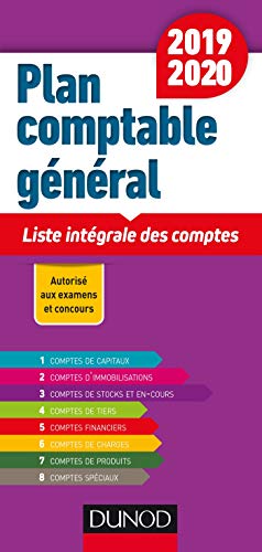 Plan comptable général 2019/2020 - Liste intégrale des comptes Plan comptable général 2019/2020 - Liste intégrale des comptes