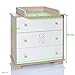 Baby Changing Chest Bear - Nursery Furniture Changer Unit With 3 Drawers - Baby Changing Table removeable