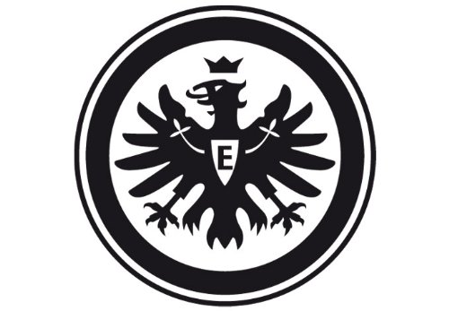 Wandtattoo – Eintracht Frankfurt Logo schwarz, 38 cm Durchmesser - 2