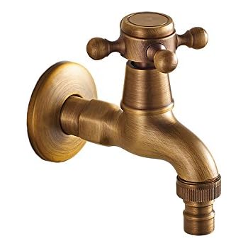 Vintage Wasserhahn, Frideko Antik Messing 1/2 Zoll Wandmontage