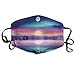 Produktbild Midnight Sun Face Mask, Reuseable Polyester Face Mouth Mask Respirator for Cycling Anti-Dust for Unisex Men Women Kids