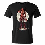 Mens 04 Deadpool Inpired Cartoon Printed T-shirt XXL