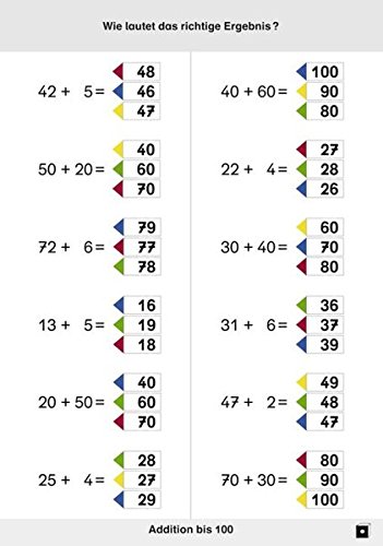 Preisvergleich Produktbild Mathematik plus - Lehrmittel Grundschule - Drehfix: 2. Schuljahr - Addition bis 100: Aufgabenkarten. 12 Karten