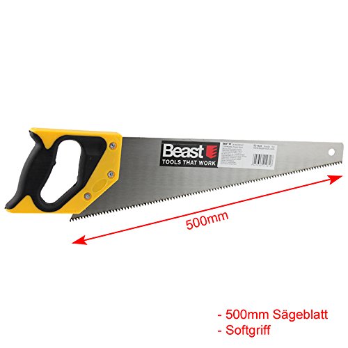 Handsäge gehärtete Zähne 500mm Fuchsschwanz Holzsäge Baumsäge Säge - 2