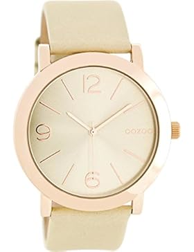 Oozoo Damenuhr mit Lederband 43 MM Beige/Beige C8710
