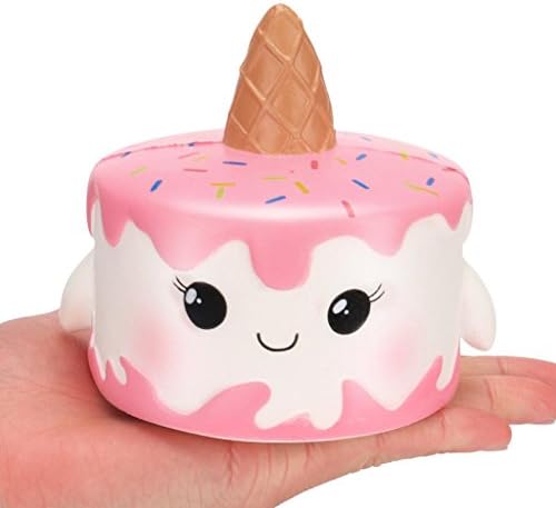 Squishy Slow Rising Toys, Quistal Jumbo Unicor Cake Squishy Scented Cream Squeeze Decompression Toys Charm Collection Cure Gift Stress Reliever Toy (Unicor Cake C)