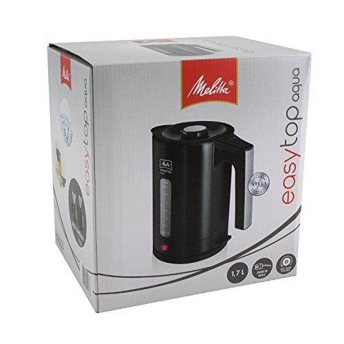 Melitta Wasserkocher Easy Top Aqua 1,7 Liter Hochglanz 2.400 Watt, schwarz/Edelstahl 101604 - 6