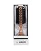 Kent Brushes Finest Half Radial Cherry Wood Black Bristle Brush for Ladies