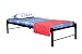FurnitureKraft FKSB2027 Single Size Bed (Glossy Finish, Black) RS.4899.00