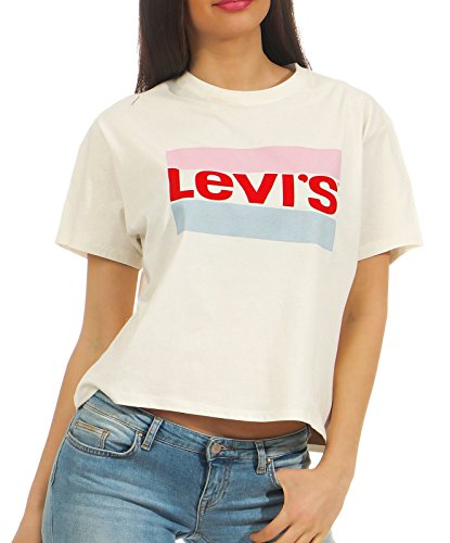 Unbekannt Levis Damen T-Shirt Graphic Jv Tee 39389-0008 Beige, Größe:S Unbekannt Levis Damen T-Shirt Graphic Jv Tee 39389-0008 Beige, Größe:S