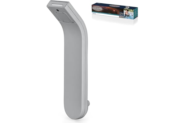 Bestway - Accessoire pour Spa Cascade d’Eau apaisante à LED - 46 cm x 17 cm x 10,4 cm - Gris Clair
