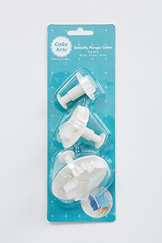 Large Butterfly Plunger Cutter Set Cake Decorating Fondant Sugarcraft Icing Flower Modeling Embossing Spring Blossom Tool Mold (3/Set)