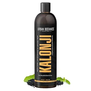 UrbanBotanics Premium Cold Pressed Kalonji Oil - Virgin Grade - Black Seed Oil - Nigella Sativa - 200ml