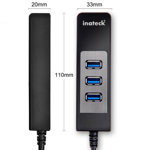 Inateck HBU3VL2-4 (4 port USB 3.0 hub ohne Netzteil, USB-Anschlüssen) Der ideale Begleiter für Laptops, Ultrabooks und Tablet-PC - 3