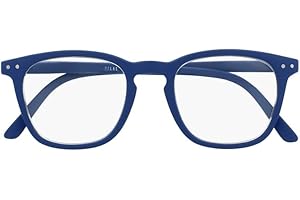 SILAC Niebieskie gumowe 7501 okulary do czytania unisex - kwadratowe soczewki - lekkie, odporne i wygodne czytniki - dla kobiet i mężczyzn - niebieskie, NIEBIESKI, +2.75