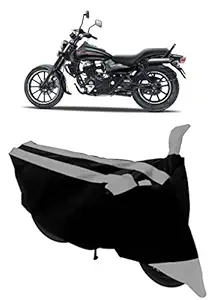 ABORDABLE Water Resistant Dustproof Bike Cover Compatible with Bajaj Avenger 150 Street All Weather Quality Fabric (Grey)