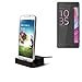 Produktbild Dockingstation für Sony Xperia X Performance, schwarz | Ladestation inkl. Micro USB Datenkabel Ladekabel, Dock Ladegerät Tischladestation - K-S-Trade(TM)