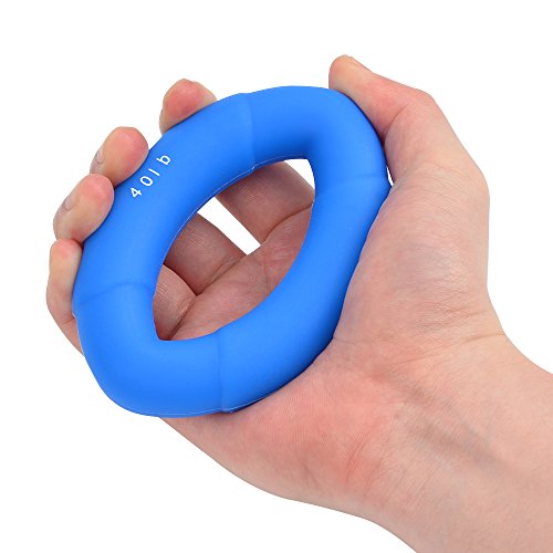 ATPWONZ Handtrainer Ring Silikon, Hand Grip Trainer Strengthener, 3er-Fingertrainer Set, Fingertrainer Klettern, Unterarmtrainer - 4