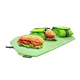✔ Bolsa porta bocatas re-utilizable, ajustable, plegable y lavable. Convertible en mantel
