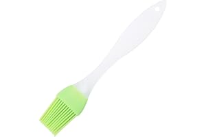 O5O2 pinceau patisserie,pinceau cuisine,pinceau cuisine silicone,pinceau barbecue,Pinceau Patissier Silicone,pour Cuisiner,Barbecue,Gâteaux,Badigeonner Huile,20cm(vert)