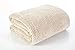 Cream Beige Small 70x140 cm Fleece Microfibre Soft Touch Texture Snug Blanket / Sofa Armchair Bed Throw Ricky