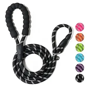 WePet Durable Dog Leash for Medium Large Dogs, Sturdy Reflective Leashes, Supports Strong Pulling, Comfortable Padded Handle, Slip Rope Lead for Walking and Training