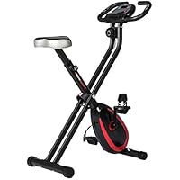 Ultrasport F-Bike 250, Cyclette da Allenamento con Computer E App Sensori delle Pulsazioni Pieghevole Unisex-Adulto, Nero Opaco, Taglia Unica