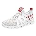 Produktbild SHE.White Herren Rutschfest Dämpfung Laufschuhe Männer Leichte Turnschuhe Fitness Sneaker Atmungsaktiv Rutschfeste Mode Loose Sportschuhe