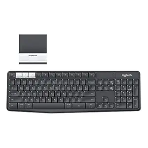 Logitech K375s Keyboard - Wireless Connectivity - Bluetooth/RF - Graphite, Off White