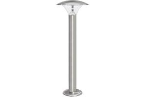 LONG LIFE LAMP COMPANY 5w LED Bollard Light Outdoor Garden Lamp Post Stainless Steel Cool White ZLC041CW Mains Powered 240v