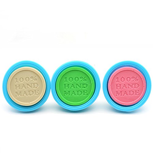 e2o Tech 3 Stück rund Seife Schimmel Silikon Seife Formen einfach DIY Silikonform Silikon Cupcake Form