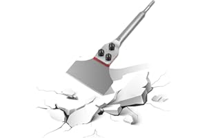 SHULLTJI SDS Plus Floor Scraper, 300mmX100mm Chisel Bits for Rotary Hammers and Chipping Hammer Drills, for Removing Tiles and Tile Adhesive