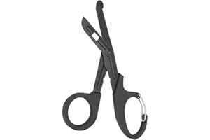 INSGB Forbici mediche per traumi, Forbici per bendaggi, Forbici mediche, per Infermieri, Pronto Soccorso Chirurgico Domestico(Black)