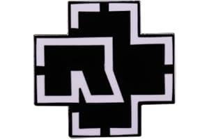 AOTEMAN German Band Logo Brooch Badge Enamelled Metal Badge Brooch Badge Pin Backpack Accessories Jewellery Music Theme Jewellery Accessories, Metal