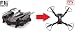 Produktbild FM110hw von FM-electrics | XXL - Faltbare Drohne Quadrocopter mit Wifi FPV Kamera in HD und riesen Reichweite, Mit Barometer (Höhensensor) , Headless-Mode und One-Key Return und Waypoints, Looping-Funktion, mit Wlan Kamera in HD