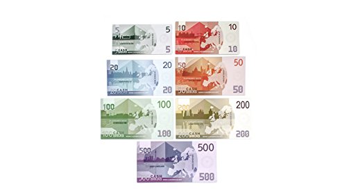 7 x 10 Spielgeld EURO Scheine Set Cashbricks® - 3