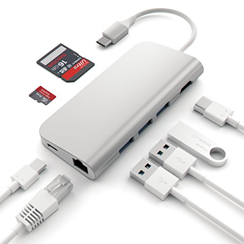 Satechi TYPE-C silver Multi-Port w/ 4K ethernet, ST-TCMAS (ethernet) - 2
