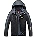 Produktbild Mantel Herren,Herren Outdoor Hoodie Reißverschluss Hut Abnehmbare Sport Assault Coat,Binggong Herren Mantel