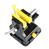 MXECO 38 mm Mini perceuse en alliage d'aluminium Presse pour étau Serre-joint de table pour usage domestique Banc de cuisine Coupe Couteau Support pour bijoux Artisanat Fabrication du bois (Noir)