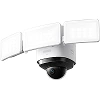 eufy security Floodlight Cam 2 Pro Überwachungskamera mit Scheinwerfer, 360-Grad Schwenk- und Neigefunktion, 2K Full HD, Smar