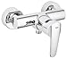Price comparison product image GROHE 32287000 Wave Single Lever Shower Mixer (A Modern Wall-Mounted Chrome Tap with Bottom Outlet and German Engineered)