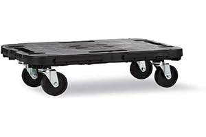 MEFRA PEDANA C/RUOTE PORT. 300KG CM.48X29X12,5 NERA