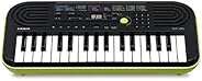 Casio SA-46 32 Mini Keys Musical Keyboard with Piano tones, Black/Green