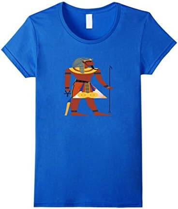 Women's Ancient Egyptian Historic Egypt King Tut Novelty T-Shirt Tee Small Royal Blue