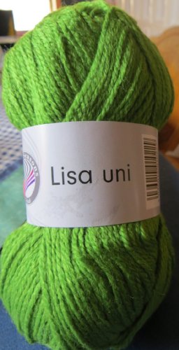 5er Packung Gründl Wolle LISA Premium vorher Lisa uni, 50 g, 100 % Polyacryl, Farbe 33 (grün) - 2