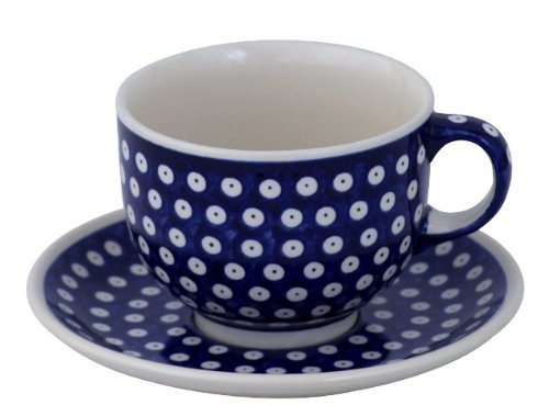 Bunzlauer-Keramik-Ceramic-Pottery-Cup-and-Saucer-Milchkaffeetasse-05-Litres-with-42 Bunzlauer Keramik Ceramic Pottery Cup and Saucer (Milchkaffeetasse) 0.5 Litres with 42