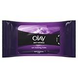 Olay Anti-Wrinkle Firm and Lift Anti-Ageing Wet Skin Cleansing Cloths, 20 Wipes